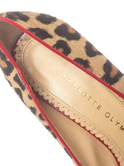 Pre-owned Charlotte Olympia  140mm Leopard-print Platform Pumps