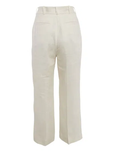 Pre-owned Zimmermann  Linen Pleated Trousers