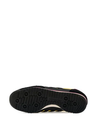 Adidas Originals Womens Yellow Core Black Sl 72 Leather Low-top Trainers
