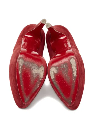 Pre-owned Christian Louboutin 150mm Suede Platform Pumps