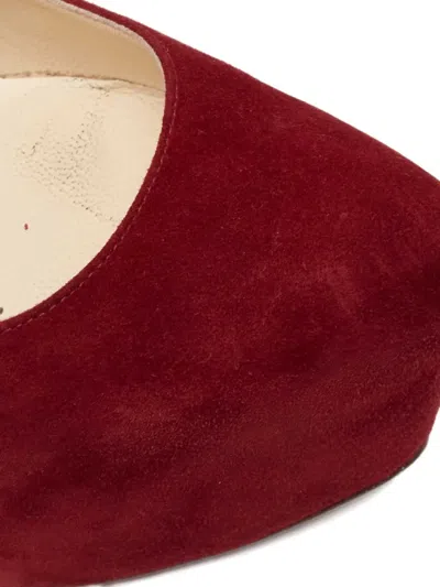 Pre-owned Christian Louboutin 150mm Suede Platform Pumps