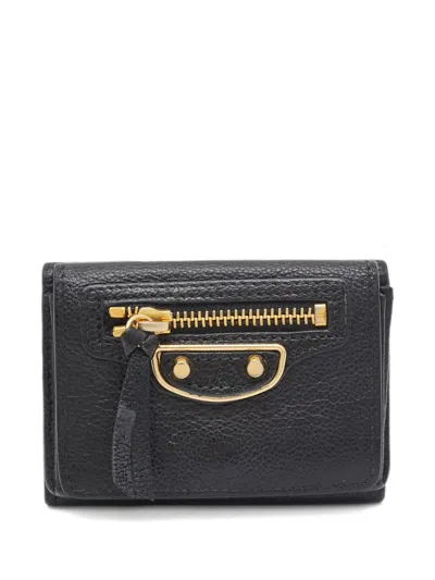 Pre-owned Balenciaga Leather Zip Wallet