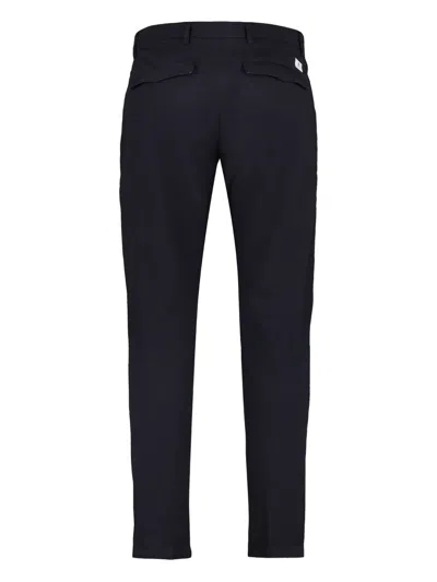 Department Five Solid Color Stretch Cotton Prince Chino Pants In Black
