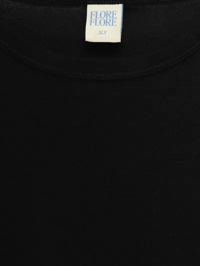 Flore Flore Three-quarter Sleeve T-shirt In Black