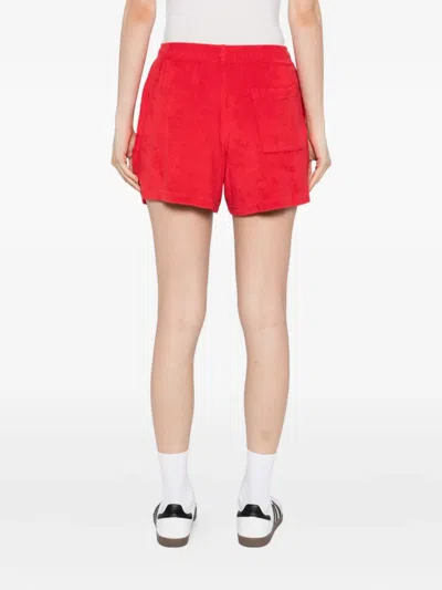 Sporty And Rich Vendome Terry Shorts In Red