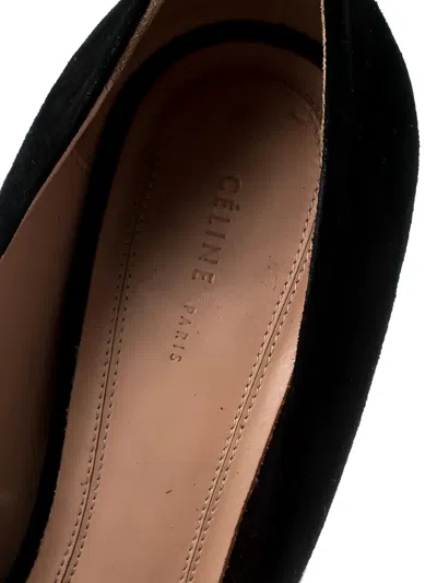 Pre-owned Celine 140mm Suede Platform Pumps