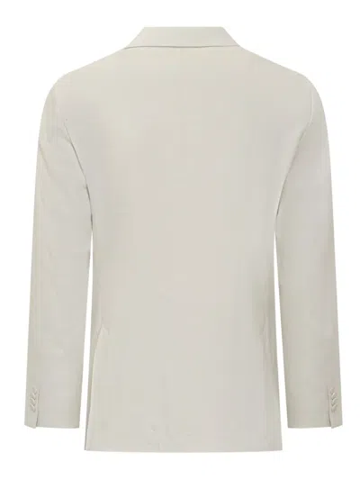 Hugo Boss Boss Double-breasted Jacket In White