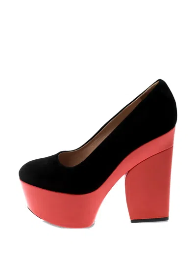 Pre-owned Celine 140mm Suede Platform Pumps