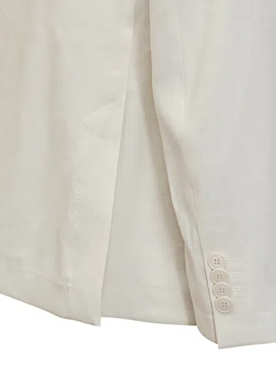 Hugo Boss Boss Double-breasted Jacket In White