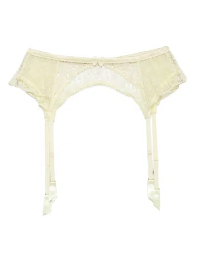 Kiki De Montparnasse Vinca Garter Belt In Yellow