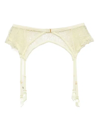 Kiki De Montparnasse Vinca Garter Belt In Yellow