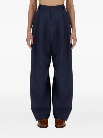 Alysi Pleated Wide-leg Trousers