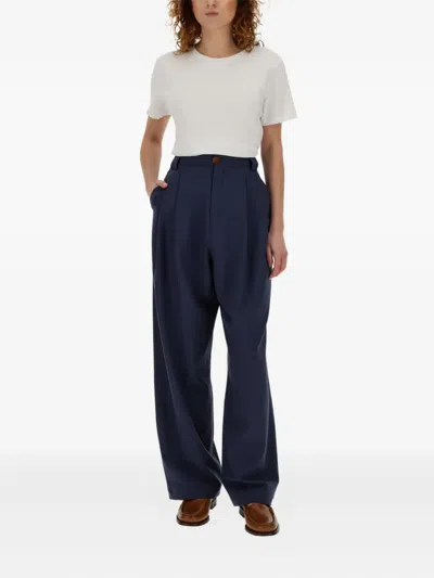 Alysi Pleated Wide-leg Trousers