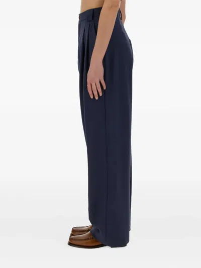 Alysi Pleated Wide-leg Trousers