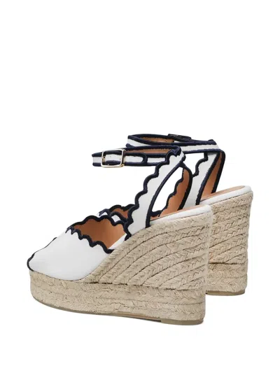 Castaã±er 110mm Scalloped-edge Wedge Heeled Espadrilles