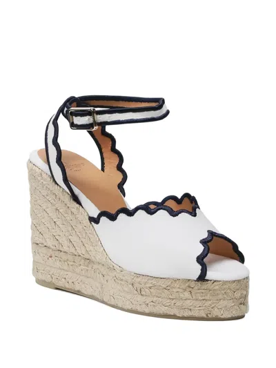 Castaã±er 110mm Scalloped-edge Wedge Heeled Espadrilles