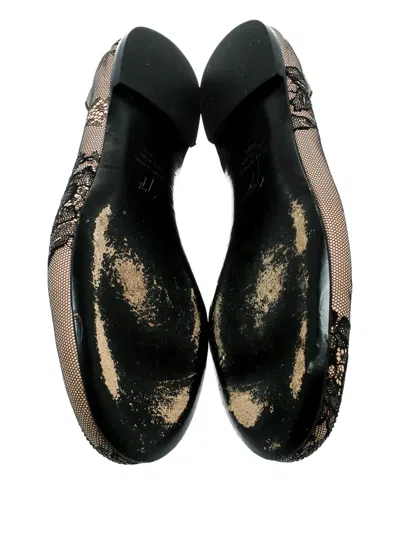 Pre-owned Giuseppe Zanotti Vintage Lace Ballet Flats