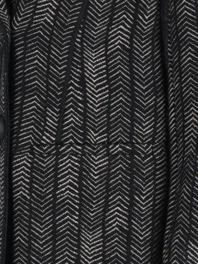 Giorgio Armani Double-breasted Cashmere And Viscose Blazer In Black