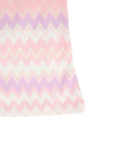 Missoni Zig-zag Flared Trousers In Pink