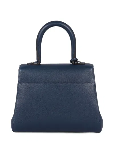 Delvaux Brillant Pm Pebbled Leather Flap Bag