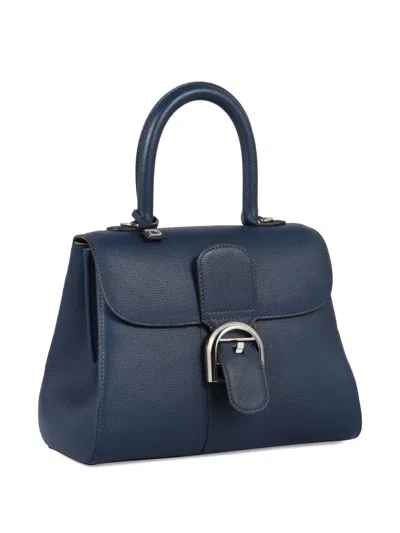 Delvaux Brillant Pm Pebbled Leather Flap Bag