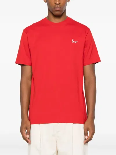 Kenzo Gots Archive Bouquet Print Cotton T-shirt In Red