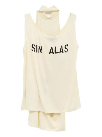 Niihai Double-layered Halter-neck Mini Dress