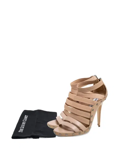 Pre-owned Jimmy Choo 125mm Aston Stud-detail Sandals