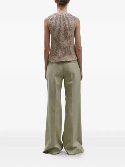 Alysi Sequin-embellished Vest In Neutral