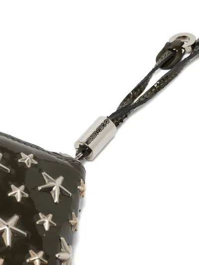 Pre-owned Jimmy Choo Star-embellished Patent-leather Wallet