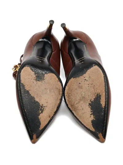 Pre-owned Tom Ford 110mm Lock-detail Leather Pumps