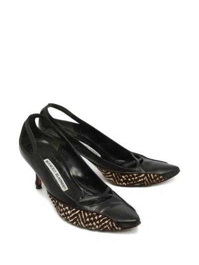 Pre-owned Manolo Blahnik 70mm Leather Pumps
