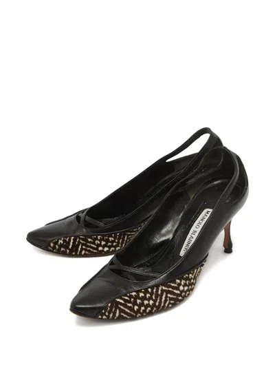 Pre-owned Manolo Blahnik 70mm Leather Pumps