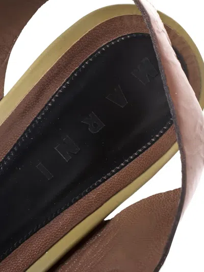 Pre-owned Marni Leather Buckle Sandals