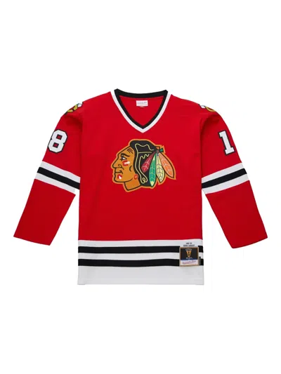 Mitchell & Ness Blackhawks 1980 "denis Savard" Jersey In Red