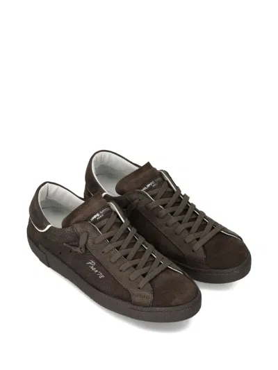 Philippe Model Suede Lace-up Sneakers In Brown