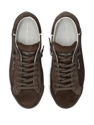 Philippe Model Suede Lace-up Sneakers In Brown