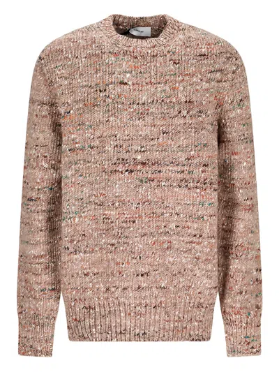 Lardini Speckled Crew-neck Sweater In Multi