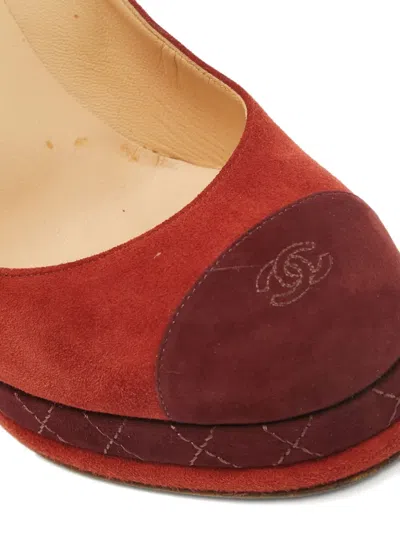 Pre-owned Chanel 120mm Suede Platform Pumps