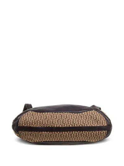 Pre-owned Aigner Vintage  Signature Canvas Shoulder Bag