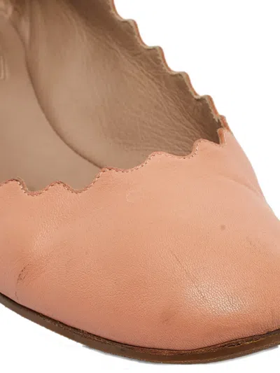 Pre-owned Chloé Lauren Leather Ballet Flats