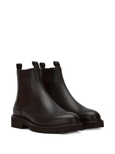 Bally Elasticated-panel Leather Chelsea Boots In Black