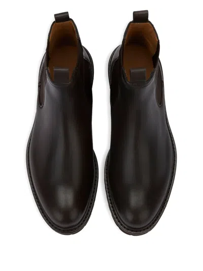 Bally Elasticated-panel Leather Chelsea Boots In Black