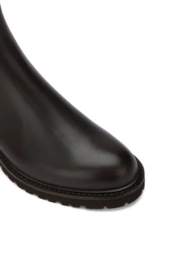 Bally Elasticated-panel Leather Chelsea Boots In Black