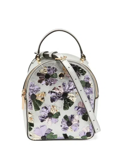 Pre-owned Kate Spade  Mini Amelia Floral Convertible Backpack