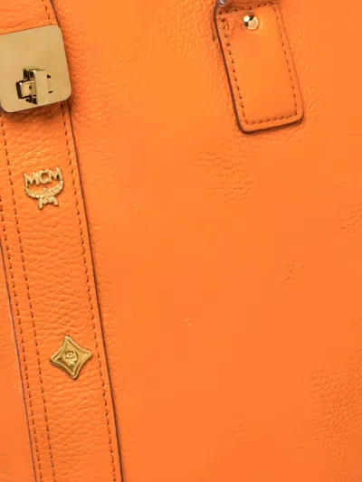 Pre-owned Mcm Leather Stud-detail Tote Bag