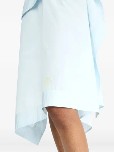 Jw Anderson Ruffled Asymmetric Skirt In Blue