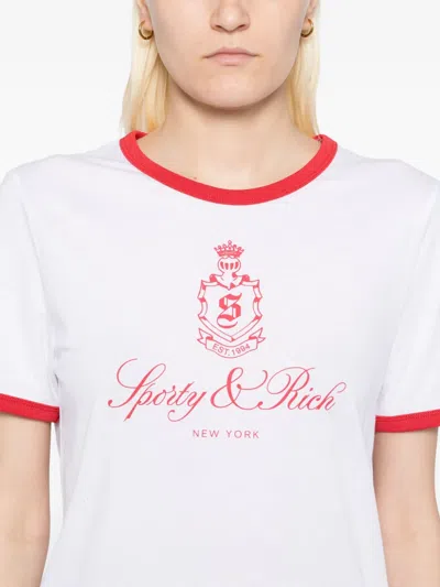 Sporty And Rich Vendome T-shirt In White