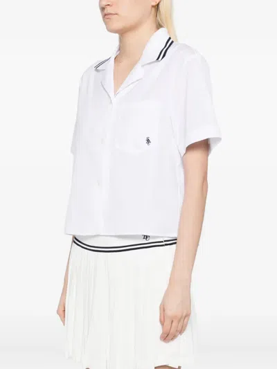 Sporty And Rich Src Cotton Shirt In White