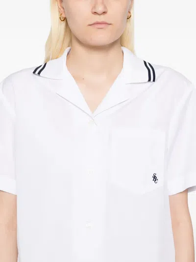 Sporty And Rich Src Cotton Shirt In White